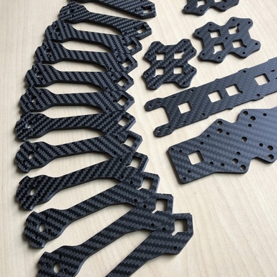 Milling Carbon Fiber 0.01mm Custom Carbon Fiber Car Parts FPV